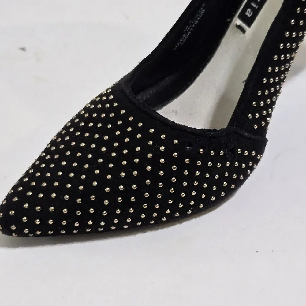 Alice + Olivia Gold Studs Pumps 3.75